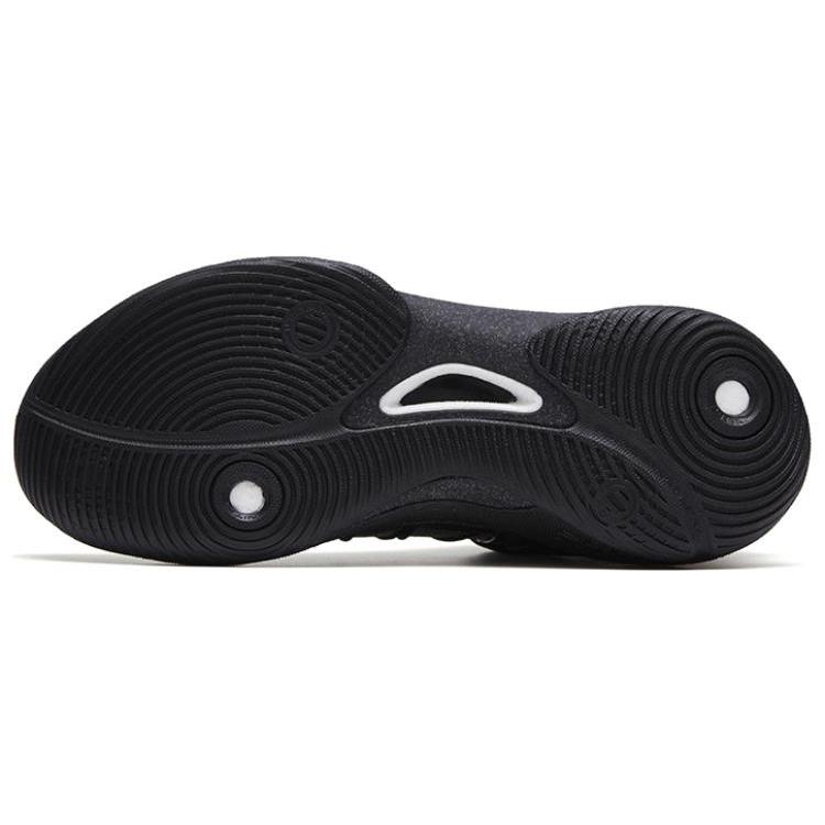 New Anta Skyline 1 Anti Slip Wear Resistant Low Top Basketball Shoes Men's Black, Dark Night Color Scheme 112311107-6
