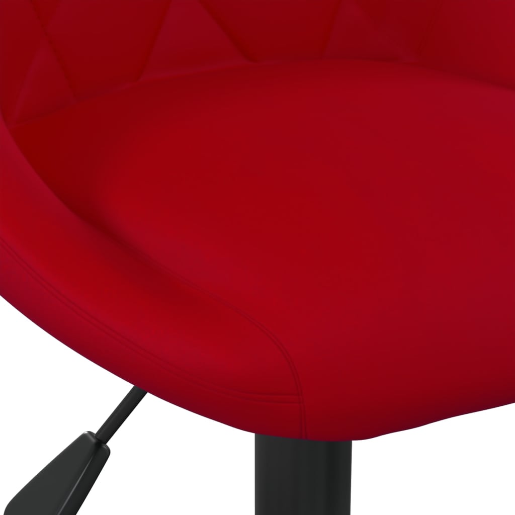 Bar Stool Burgundy Velvet