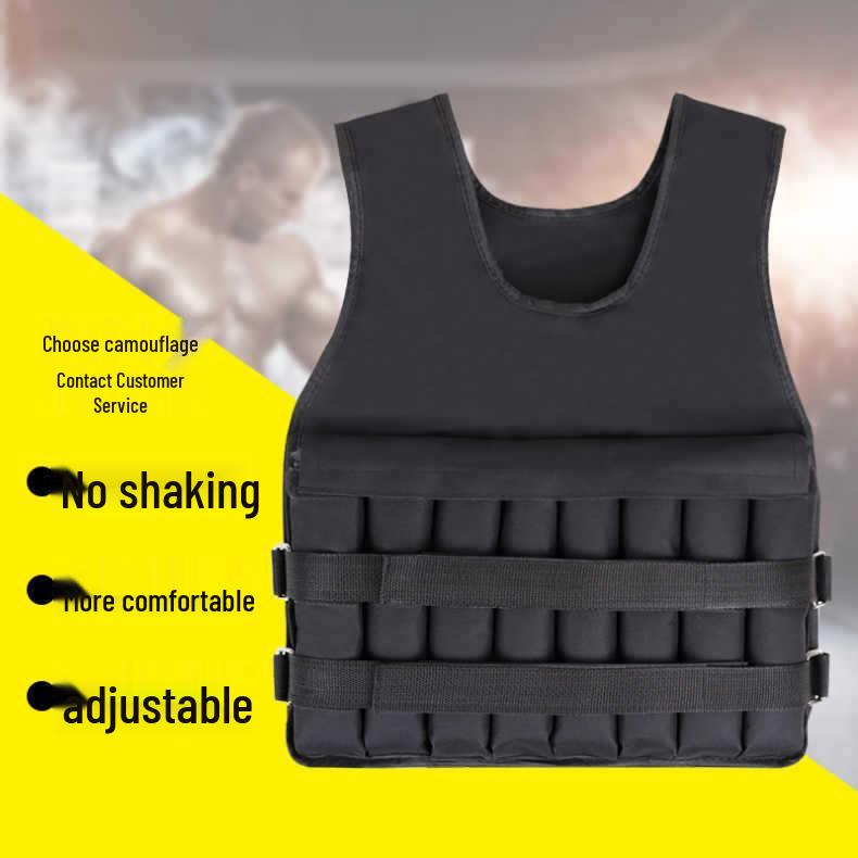 Adjustable Iron Sand Weight-Bearing Vest for Running and Training - Breathable, Invisible Fitness Equipment.