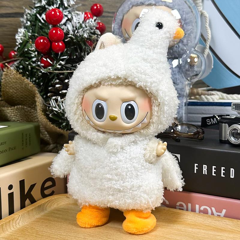 17cm Cute Mini Plush Doll'S Clothes Outfit Accessories for Labubu Dolls Animal Style DIY Doll Clothes Accessories