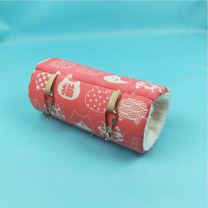 Hamsterkäfig, Frettchentunnel, Hängematte für Ratten, warmes Hamsterrohr, Spielzeug, Hängebett für Hamster, Kaninchen