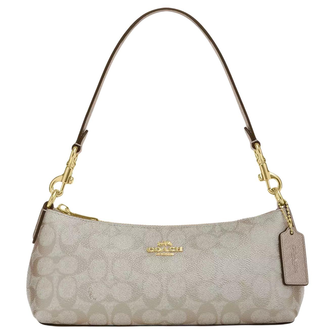 

Coach Signature Canvas Crossbody Shoulder Bag Casual Daily Handbag CX580-IMXB8 Basic Set (Bag+Dust Bag)