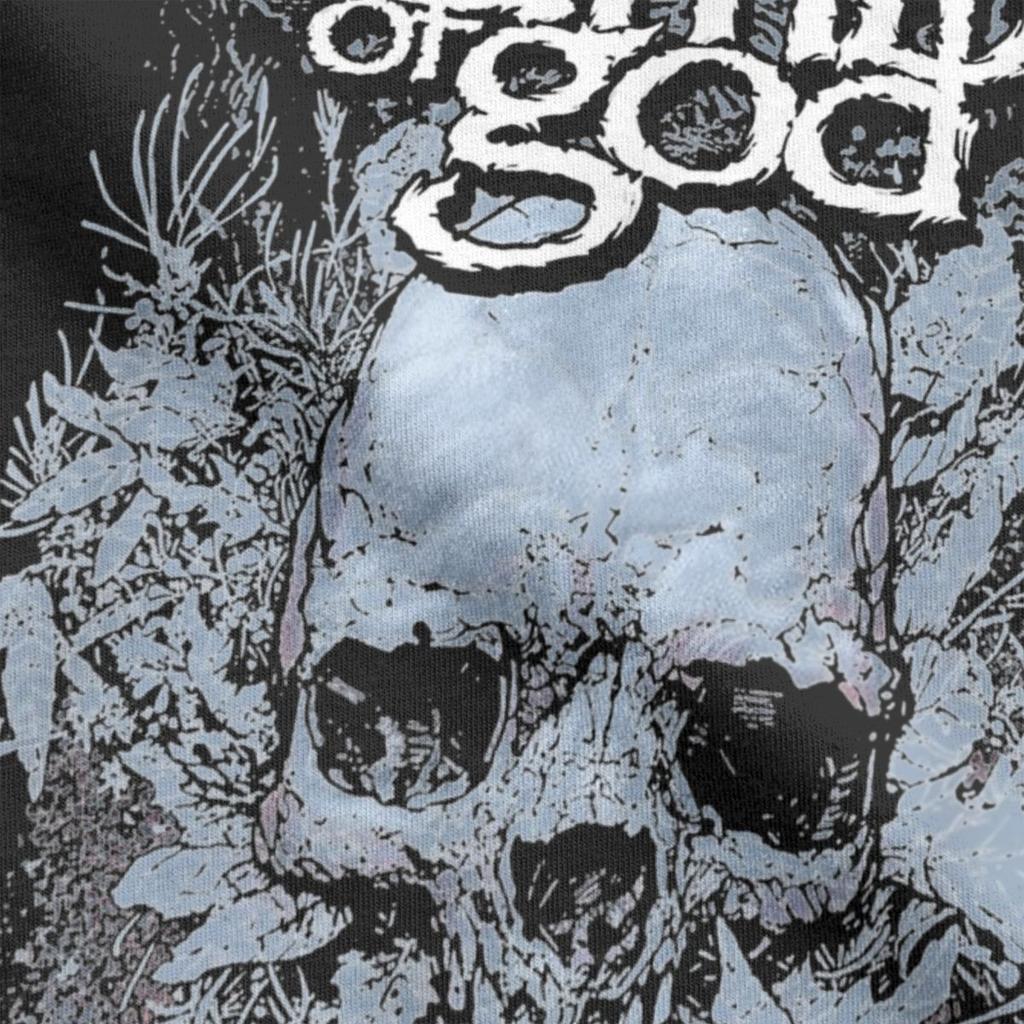 Lamb Of God Skull T-Shirts Men Crazy Cotton Tees Round Neck Short Sleeve T Shirt Birthday Present Clothes