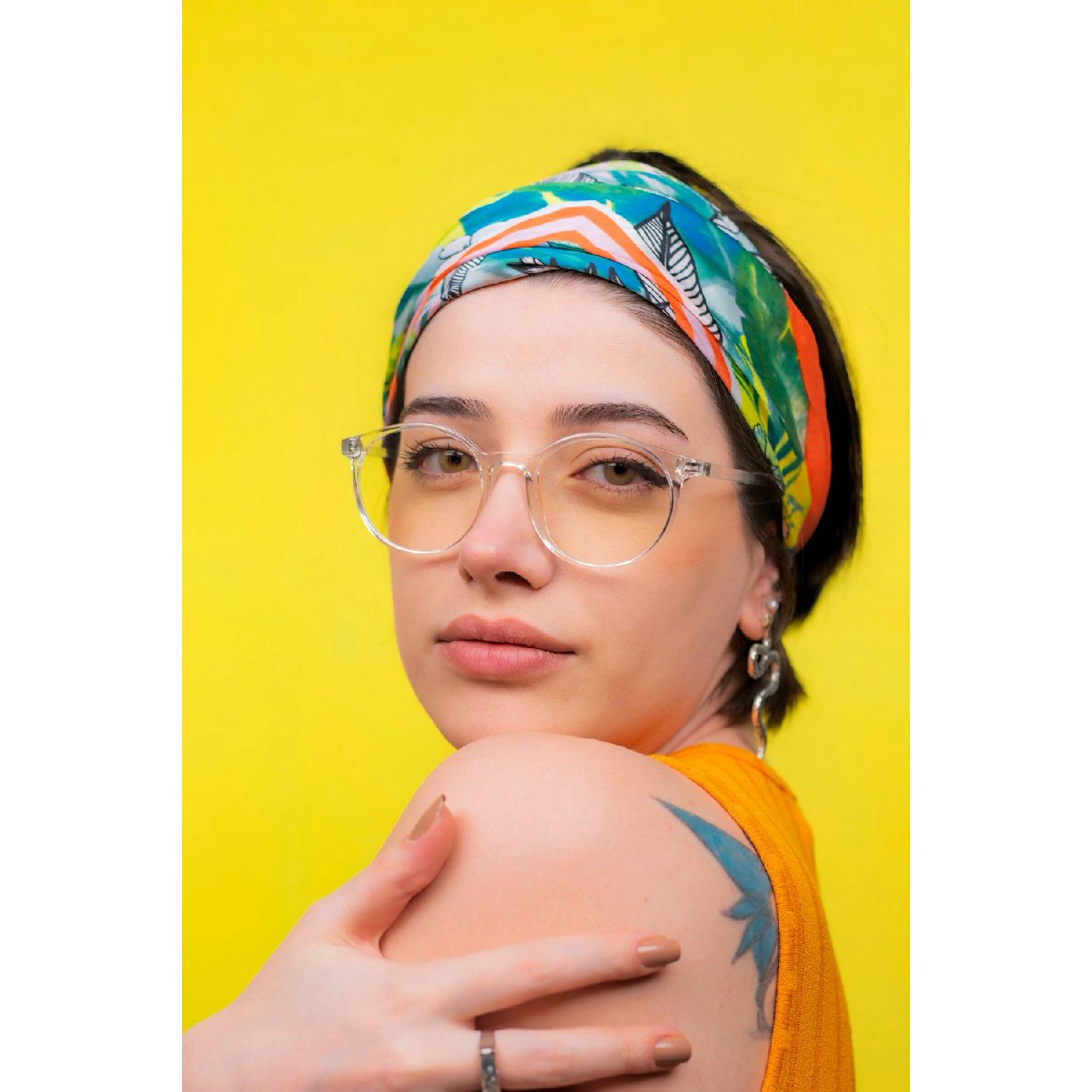 

Tokyo Crystal Transparent Blue Light Glasses белый
