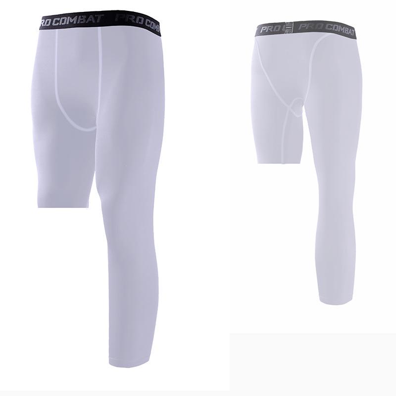Schnelltrocknendes Kompressions-Sportset für Herren: Sommer Kurzarm-Top & Tights zum Laufen, Trainieren und Basketballspielen.