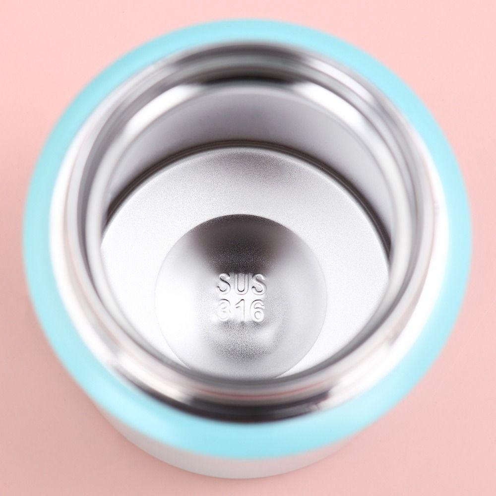 Sending Mini Thermos Cup Stainless Steel Thermal Water Bottle Portable Vacuum Flask Porridge Soup