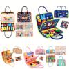 Montessori Busy Board Sensory Toys Educational Travel Activities for Kids Preschool Fine Motor Skills Learning Gift