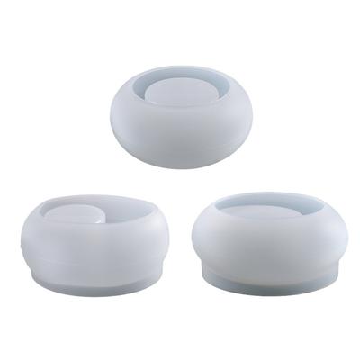 3 Shapes Resin Candle Holder Silicone Moulds Flowerpot Plant Pot Epoxy Resin Molds Tealight Resin Mould