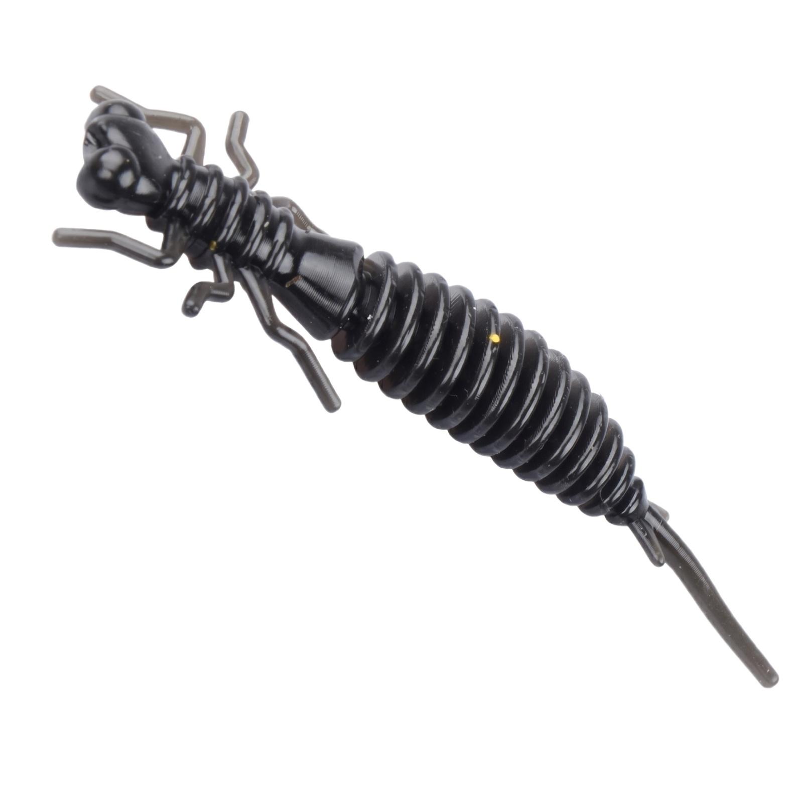 

5cm Pin Tail Soft Artificial for Fishing Bass Micro one size чёрный