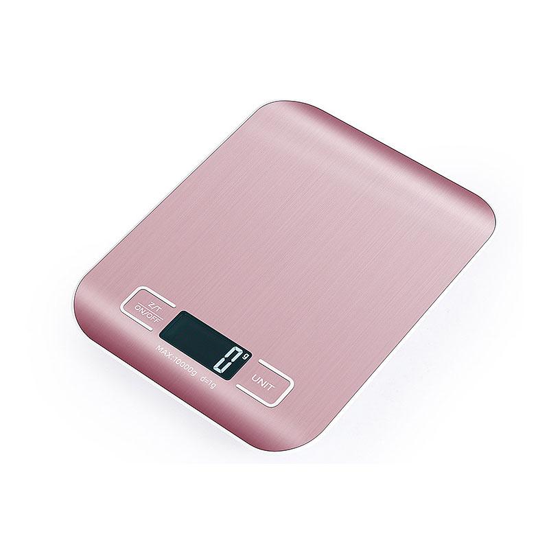 

10/5Kg 1g Kitchen Scale digital Stainless Steel Weighing Scale Food Diet Postal Balance Measuring LCD Electronic Scales (as the picture-22117-)-