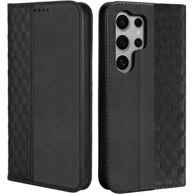 Etui - BOOLING - dla Samsunga Galaxy S24 Ultra - Ochrona Portfelowa - Efekt Skóry Luksusowej - Czarny