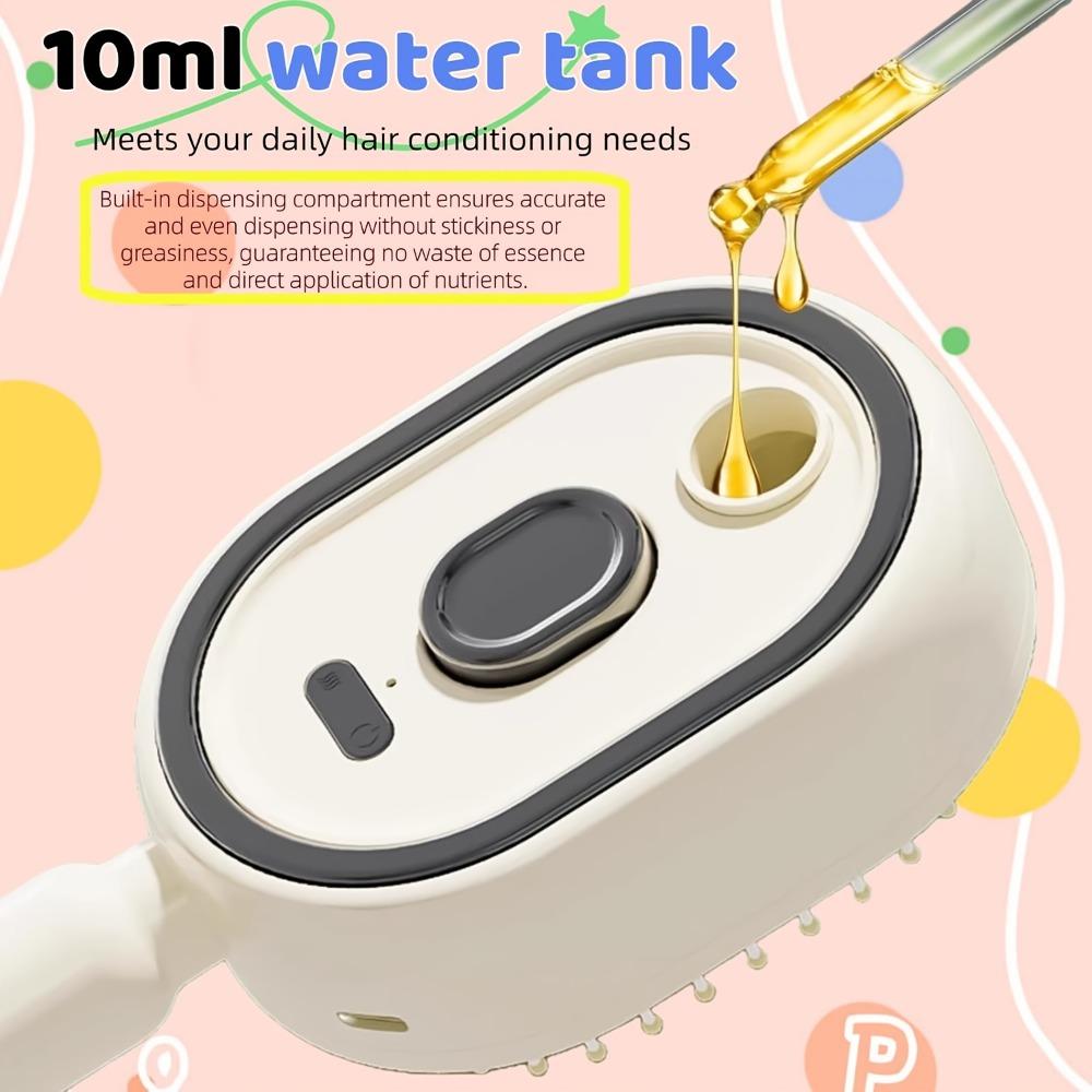 Electric Mist Massage Hair Brush, Essential Oil Atomization Air Cushion Comb For Smooth Voluminous Hair