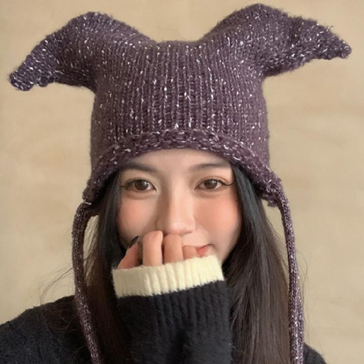 Fun Knitted Beanies Hat Novelty Clown Caps for Women Girl Winter Daily Headwear