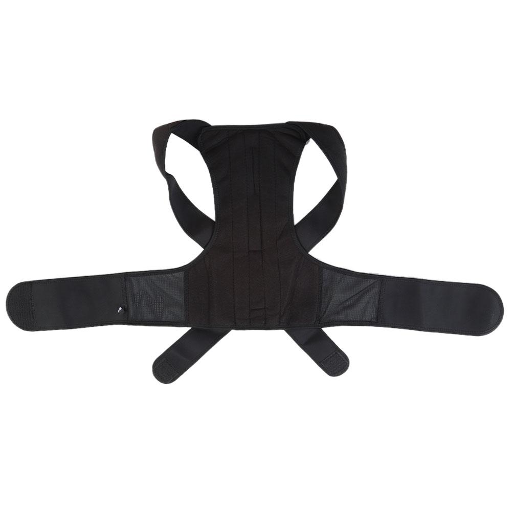 

Черный регулируемый пояс для коррекции горба, корректор осанки, корректор для облегчения боли в спине, черный XXL XXL чёрный