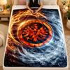 Flannel BlanketEintracht Frankfurt Football Warm Soft Throw Blanket for Indoor Sofa Bed Living Room Use