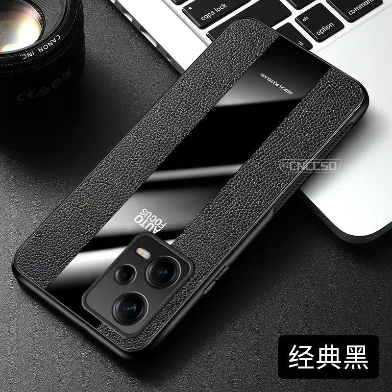 Magnetic Holder Case For Redmi Note 12 Pro Plus Note12 Turbo 5G Luxury PU Leather Cover For Xiaomi Redmi Note 12Pro Ring Bumper