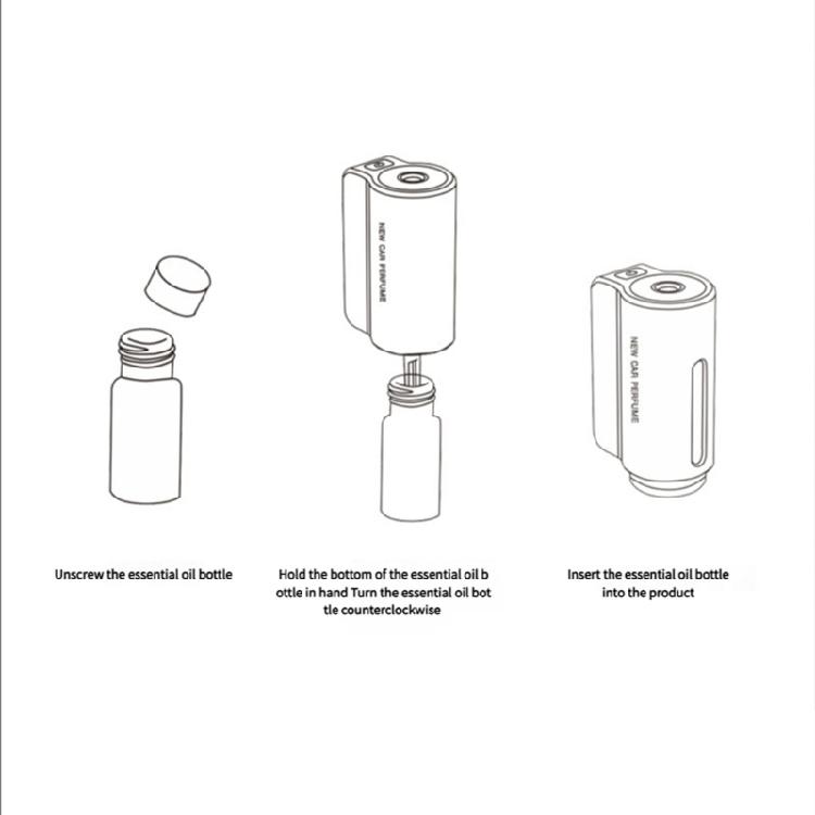Long Lasting Automotive Air Freshener With DIYer Scent Customization 30 Day Continuous Rechargeable Aluminum Diffuser