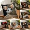Nordic Fashion Animal Pillow Case Linen Cushion Covers For Decorative Sofa Home Pillows Case Car Chair Pillows Cases