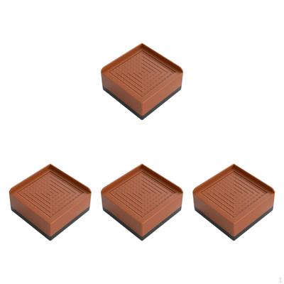4 Möbelerhöhungen, Bett rutschfest, robust und stabil, für Sofa, Schreibtisch, Bett, Waschmaschine