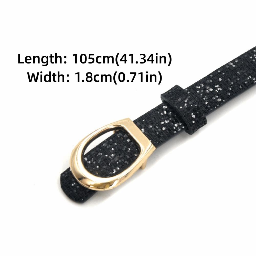 Bling Bling Sparkling Rhinestone Belt Glitter Luxury Brand Design PU Leather Belt Versatile Vintage Trendy Waistband