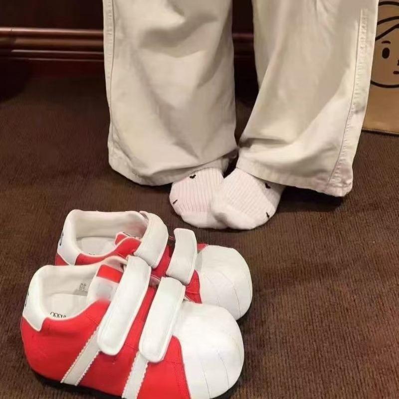 Velcro shell shoes bread shoes women's autumn new versatile height increase casual sports small board shoes