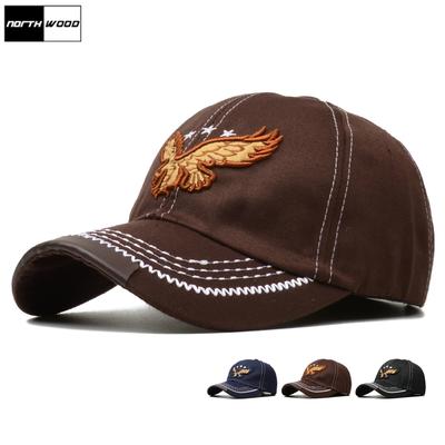 Northwood 3D-Stickerei-Tiermütze für Männer und Frauen, Patchwork-Adler-Baseballmütze, Jugend-Sonnenschutz, Outdoor-Papa-Hüte