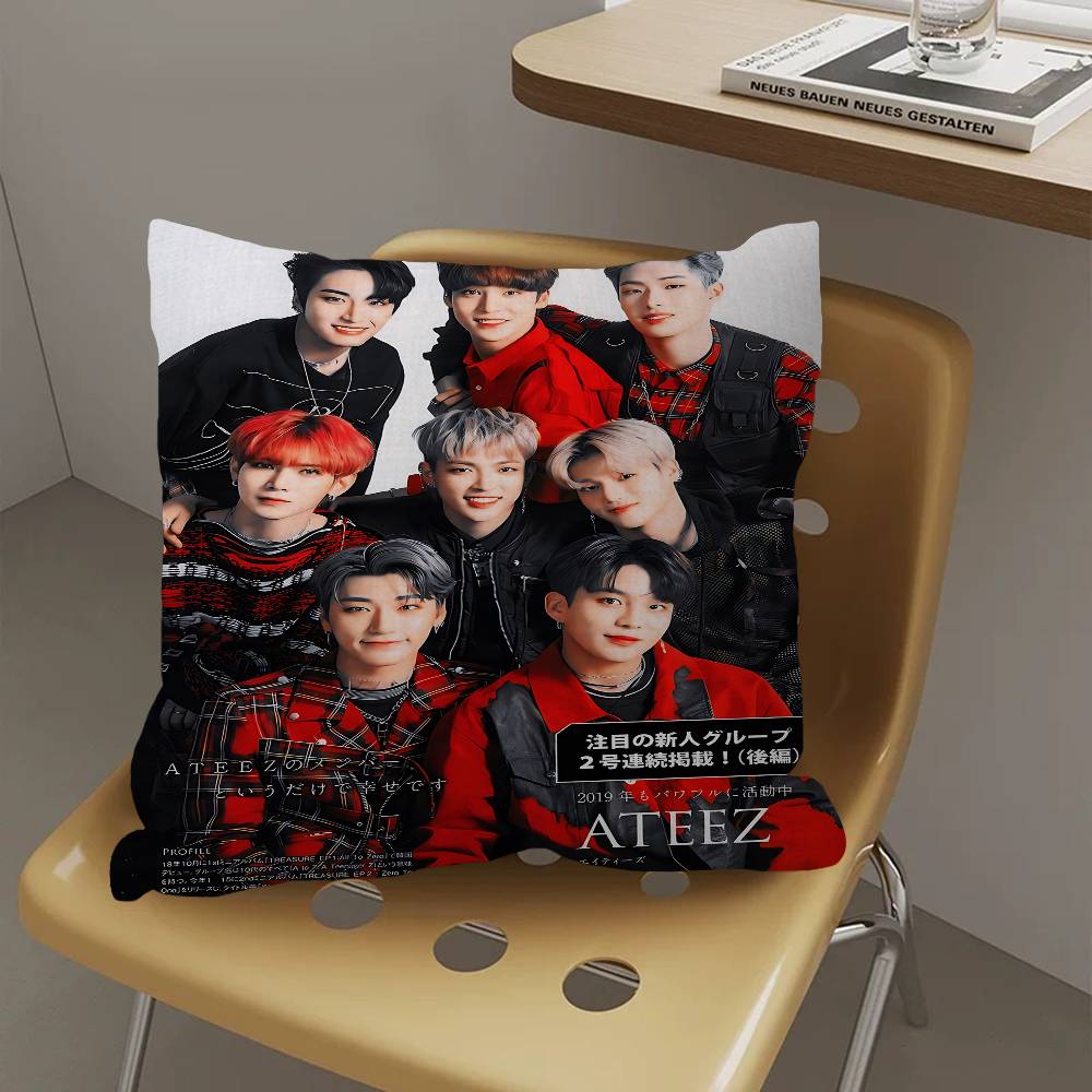 Boy Group A-ATE-EZ Pillow Gifts Home Office Furnishings Bedroom Sofa Car Cushion Cover Case 45x45cm