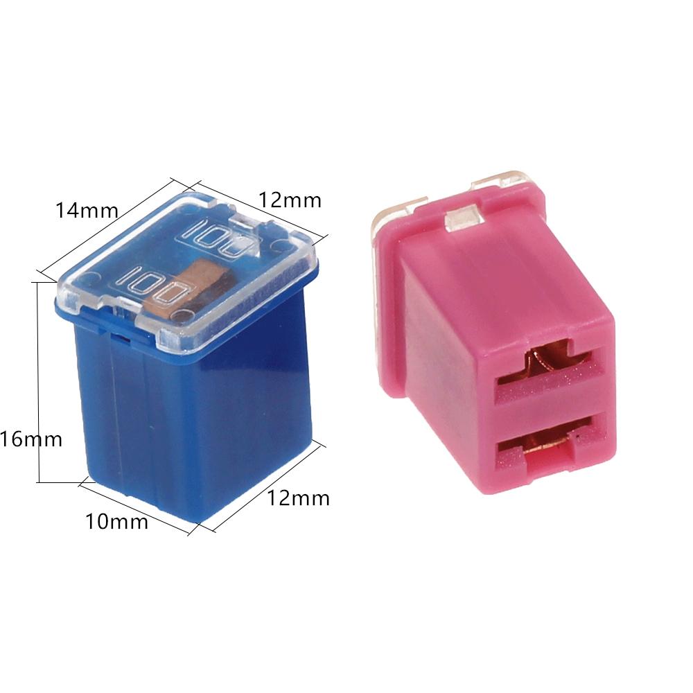 2pcs Mini Square Fuse 20A 30A 40A 50A 60A Set Automotive Car Fuse with Plastic Box Assortment Auto Fuse Fuses4
