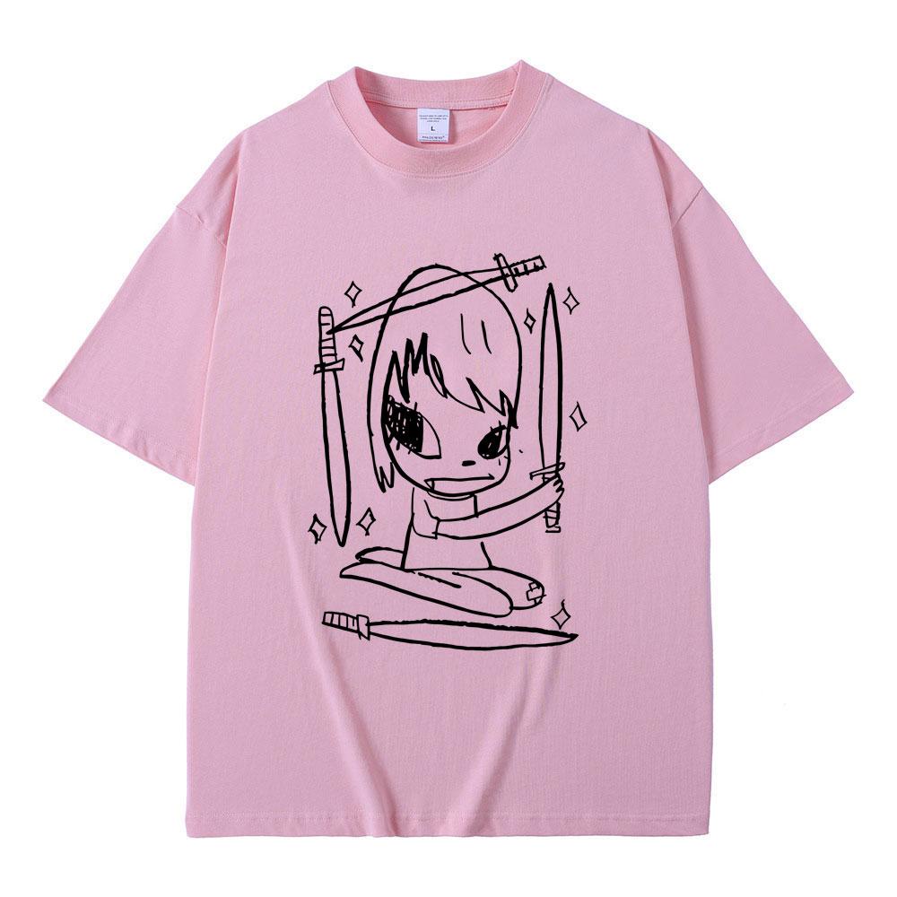 Yoshitomo Nara Graphic Tshirt Summer Unisex Women Casual High Quality Soft Cotton T Shirts Male Fashion Funny Tshirt Streetwear
