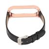 Schnellverschluss Leder Uhrenarmbänder Bambusmuster Uhrenarmbänder Handgelenk Smartwatch Armband Ersatz für Xiaomi Mi Band 6 5