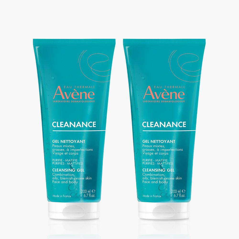 [Avene] Очищающий гель Cleanance 200 мл x 2 (Мягкий кислотный гель для умывания)