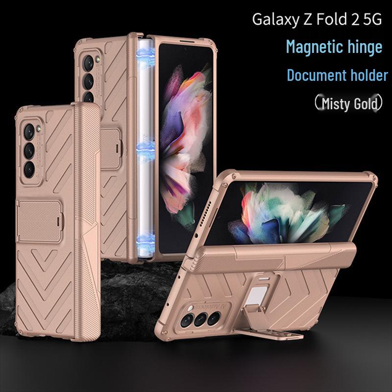 

Бронированный чехол для Samsung Fold2/W21: Магнитная подставка, Защита шарнира, Защита от падений Samsung Galaxy Z Fold2/W21