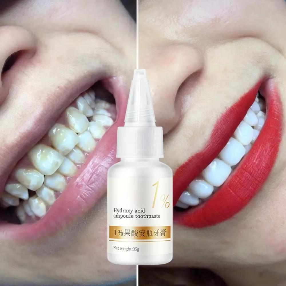 Teeth Whitening Toothpaste Fruit Acid Remove Plaque Stains Calculus Fresh Breath Cleaning Oral Hygiene Dental Bleach Care Tools