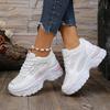 Fashi New Comfortable Thick-soled Walking Shoes Spring/autumn Round Head Mesh Breathable Sexy Casual Sneakers for Women