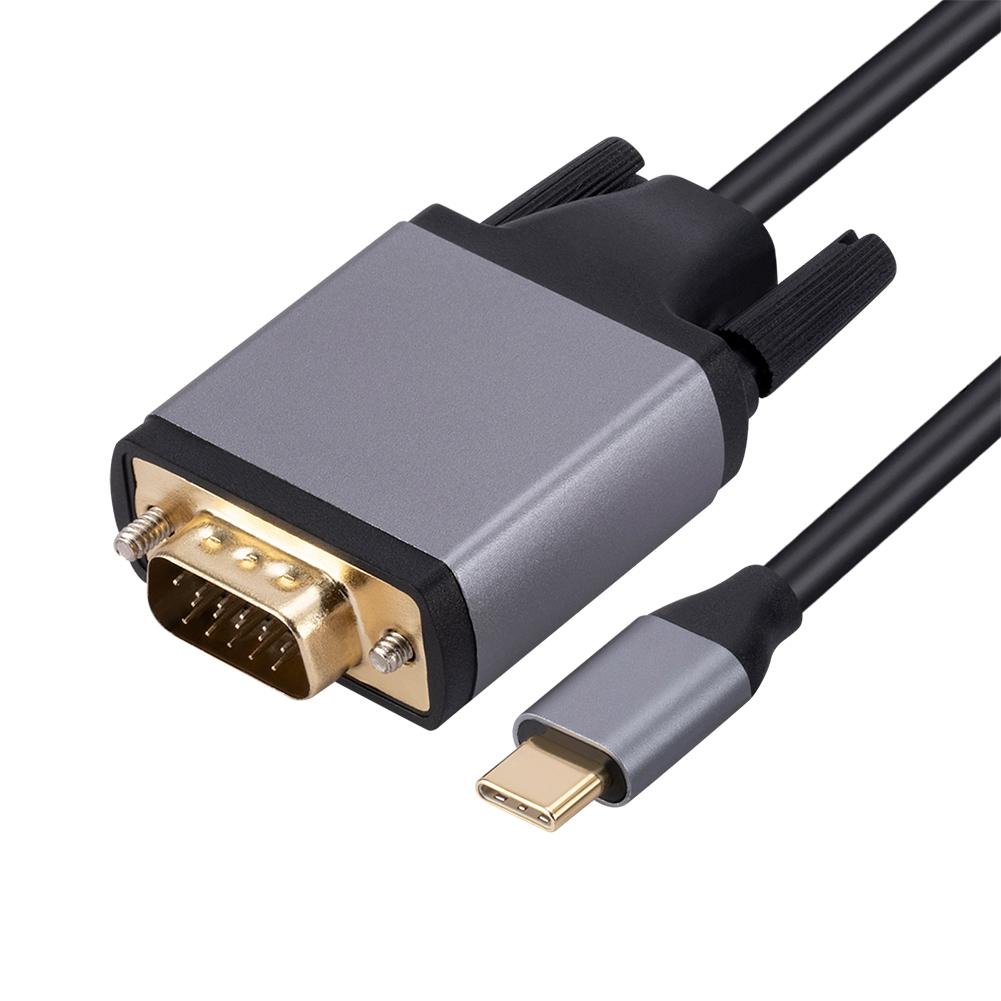 

Адаптер AU Type-C - VGA, кабель для экрана HD из алюминиевого сплава, 10 Гбит/с для MacBook Projec