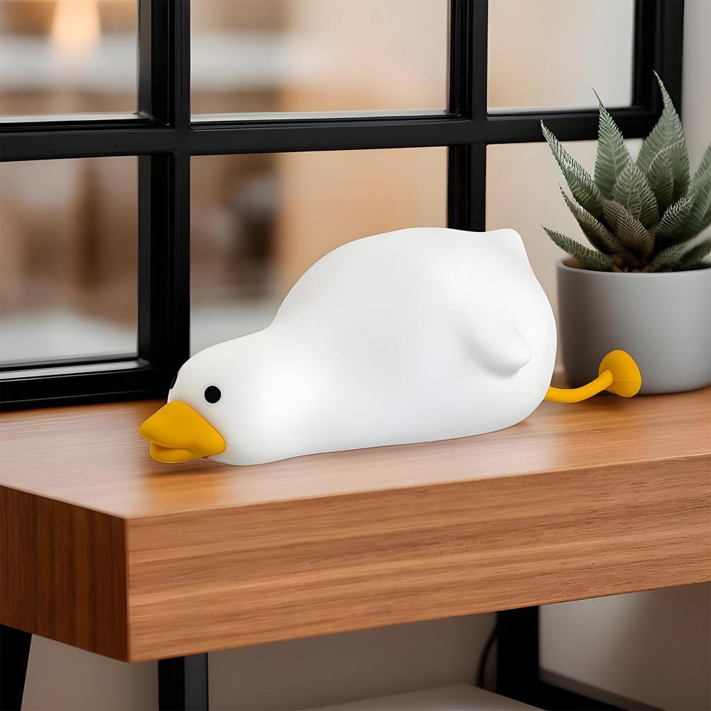 Duck Night Light Animal Night Light Dimmable Rechargeable Auto Off 3 Modes Lighting For Home Breastfeeding Sleep Bedroom Dorm