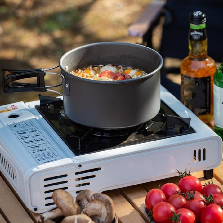 Outdoor NonStick Camping Cookware with Lid Outdoor Cooking Pots Portable Cooking Utensils for Outdoor Camping Picnic