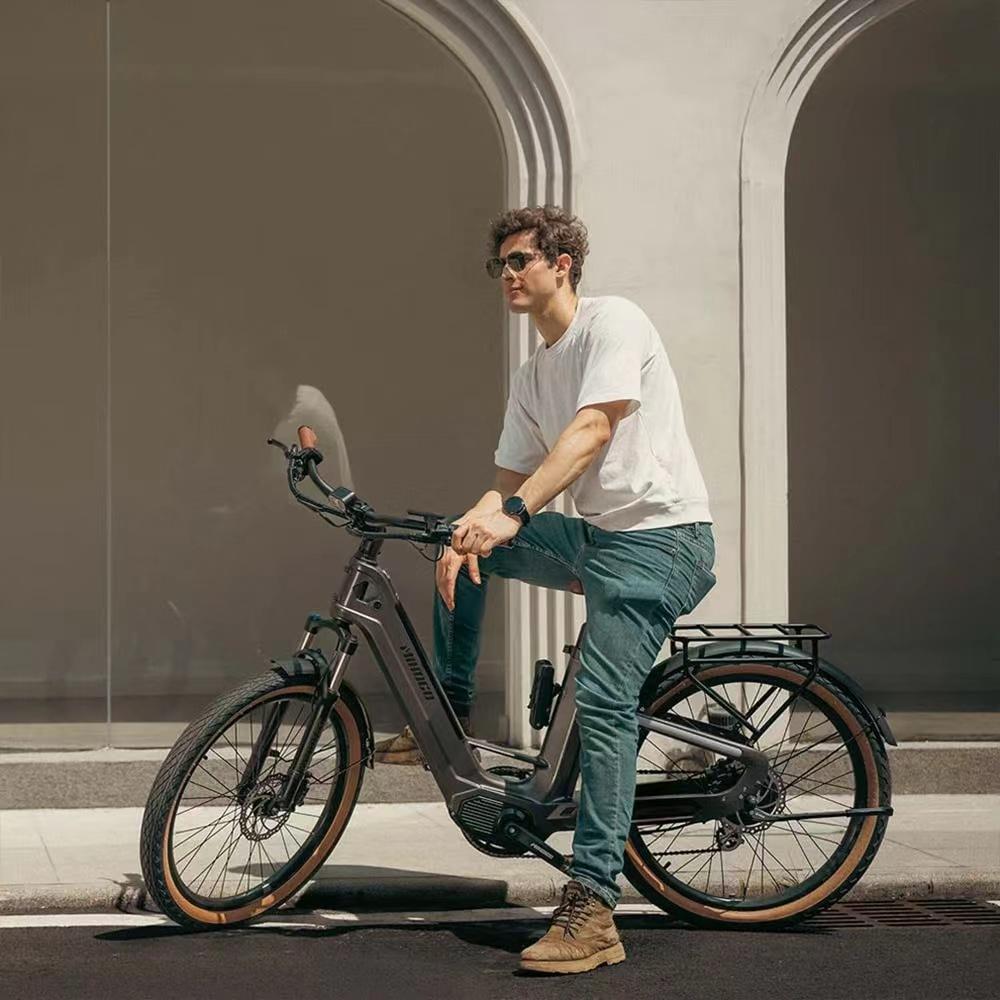 MIHOGO AIR Urban Electric Bicycles T800 Carbon Fiber Frame 750W Rear Brushless Permanent Magnet Motor