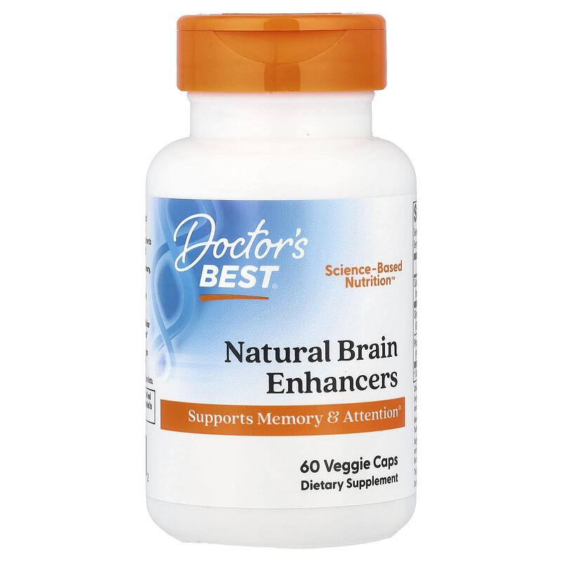 Natural Brain Enhancers, 60 Veggie Caps