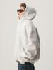 Herren Heavyweight Boxy Hoodie im amerikanischen Stil - Trendiger Cropped Fit, Cleaner High-Street-Look, Locker & Steifer Kapuzenpullover