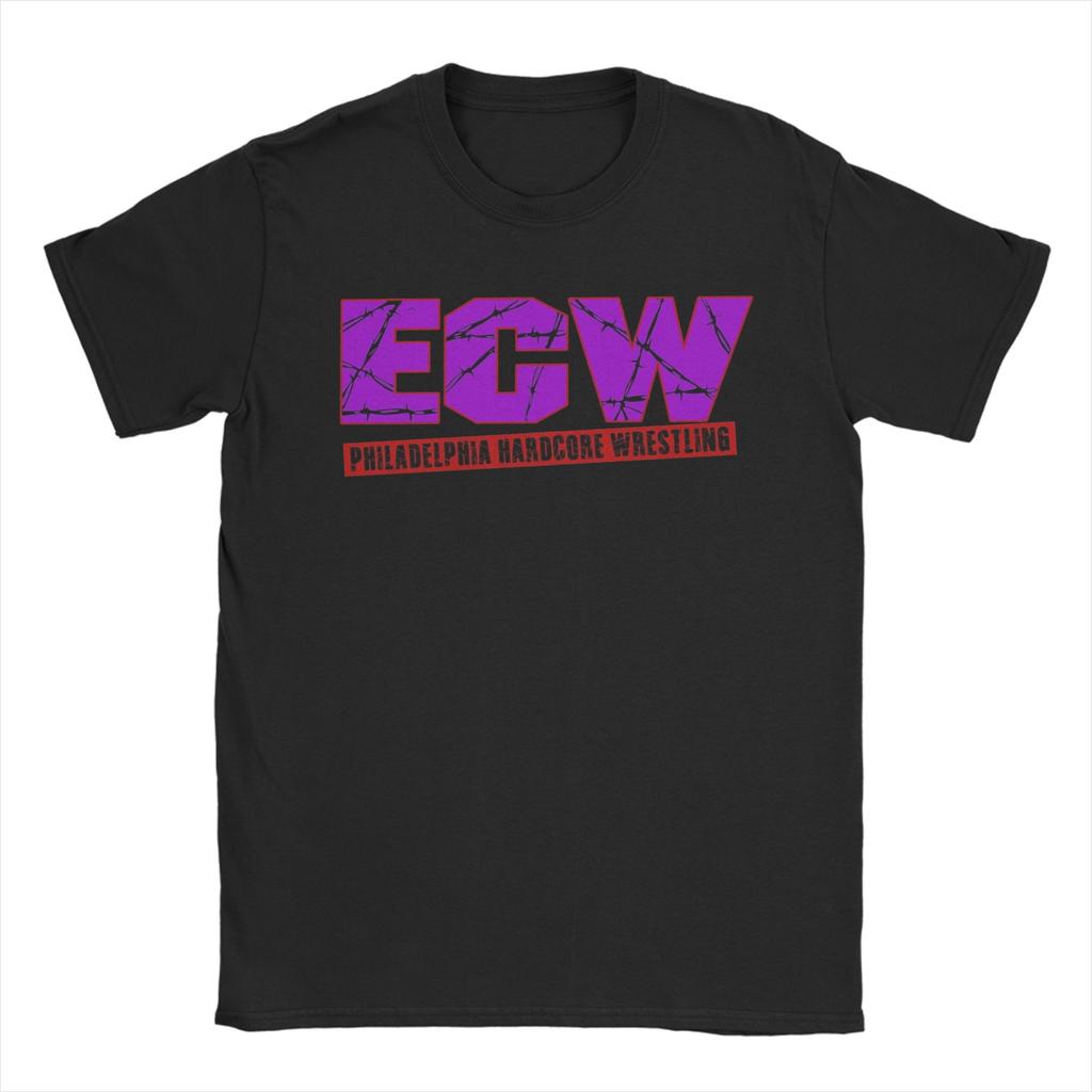 Ecw Hardcore Wrestling TShirt Summer Cotton TShirts For Unisex Harajuku Pattern Tee Shirt ShortSleeve Streetwear Top Tees