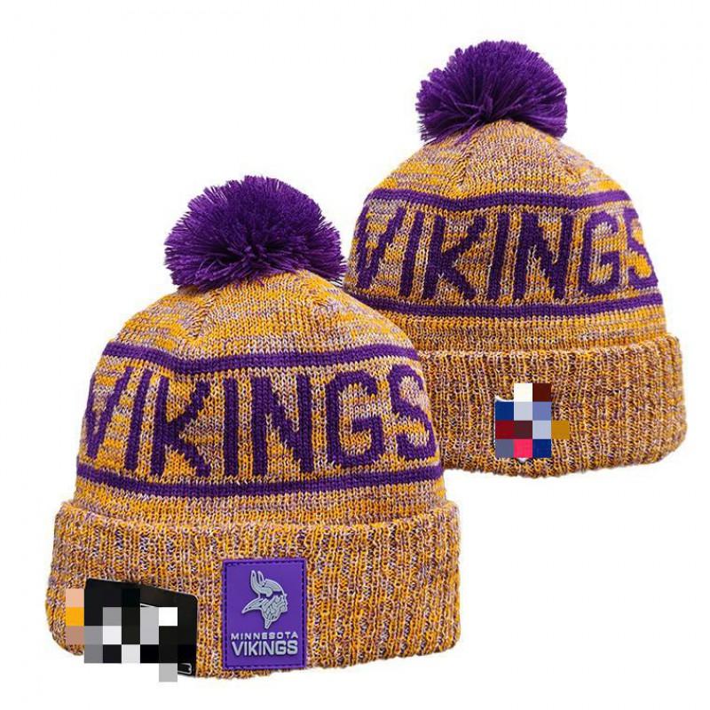 NFL Team Style Knit Beanie Winter Warm Embroidered Fleece Lined Hat Men Women