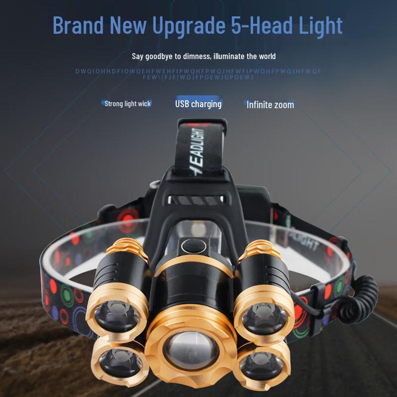 UOSU V25XPE Rechargeable Outdoor Fishing Headlamp