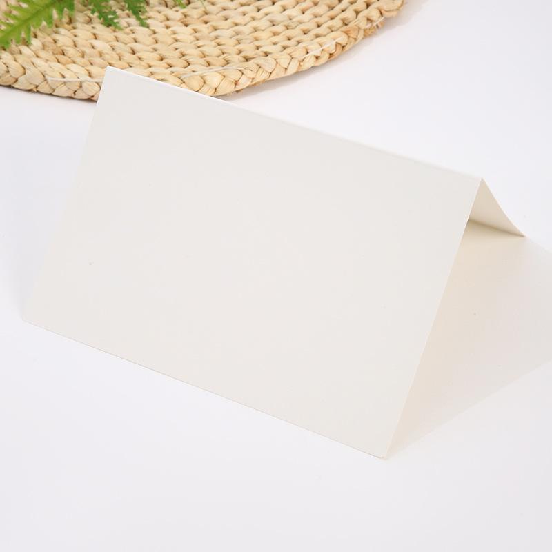 6pcs Thank You Folding Card Gift Kraft Message DIY Decoration Holiday Greeting Card Envelope Seaing Sticker Student Stationery