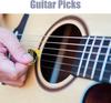 Guitar Picks 6 Pieces Cool Celluloid Guitar Picks In a Box With Picks Holder Unique Guitar Gift