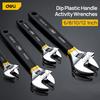 Deli Adjustable Wrench Large Opening Long Handle Universal Spanner Carbon Steel Mechanical Workshop Hand Car Repair Tools