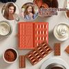 Chocolate Bar Mold Non-Stick Snack Bar Chocolate Mold Dessert Molding Kitchen Baking Supplies For Cake Shop Home Farmhouse Cafe