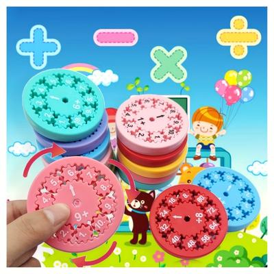 Math Fidget Spinner, Addition and Subtraction, Multiplication Dividing Spinner, Math Fidget Toys with Bonus Stickers for Kids, Cool Mini Math Spinner