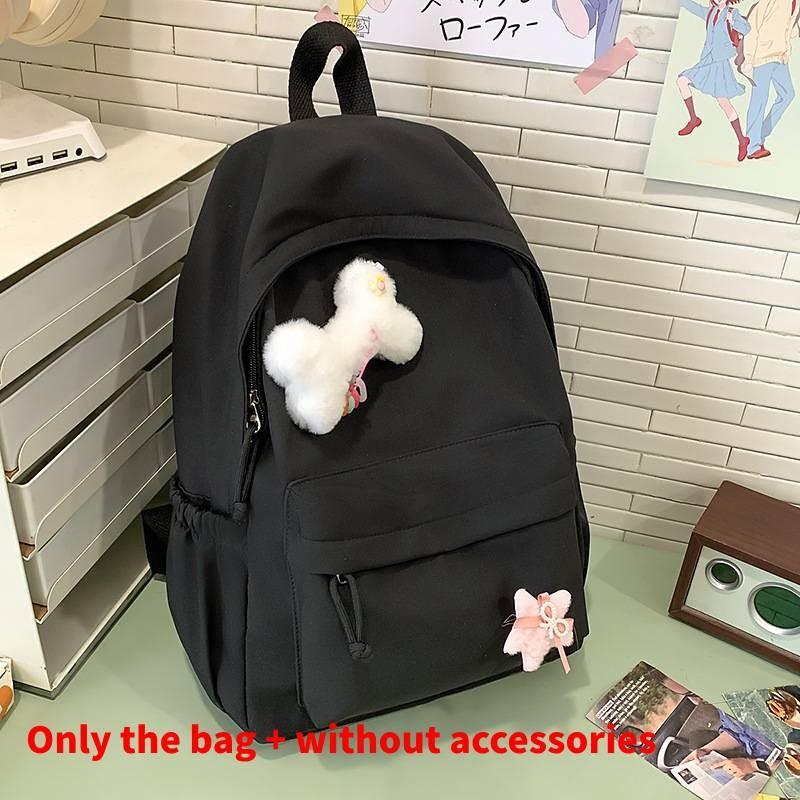 Backpack Designed Minimally With Solid Color Design For Travel And School Use