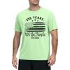 Men's Quick Dry Short Sleeve T Shirt Lightweight Breathable Fitness Workout Tee with Printed Design Soft Fabric Comfortable Fit